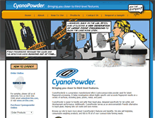 Tablet Screenshot of cyanopowder.com